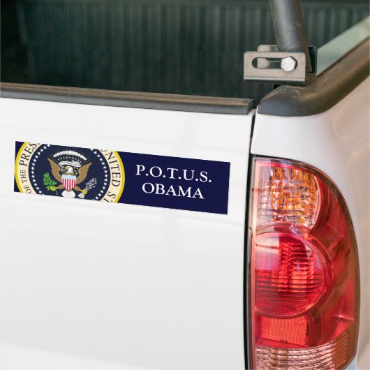 AUTOCOLLANT DE VOITURE POTUS OBAMA (Sur camion)