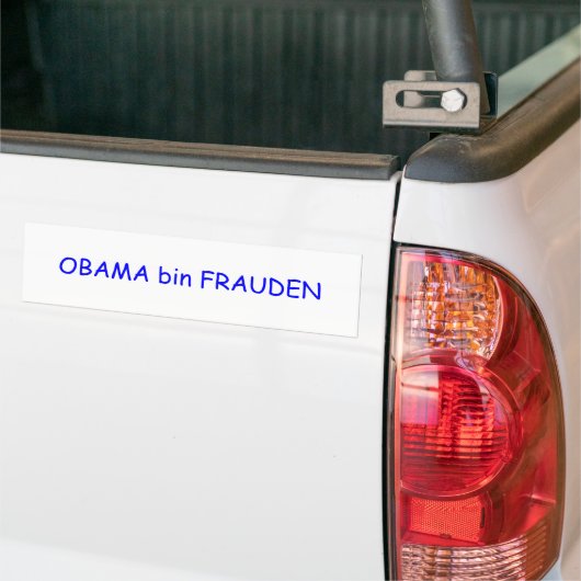 Autocollant De Voiture Poubelle FRAUDEN d'OBAMA (Sur camion)