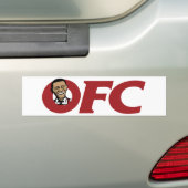 AUTOCOLLANT DE VOITURE POULET FRIT D'OBAMA (En voiture)