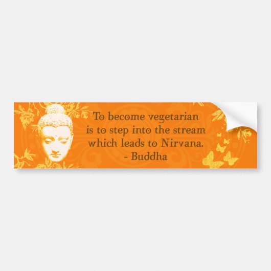 Autocollant De Voiture Pour devenir végétarien… (Devant)