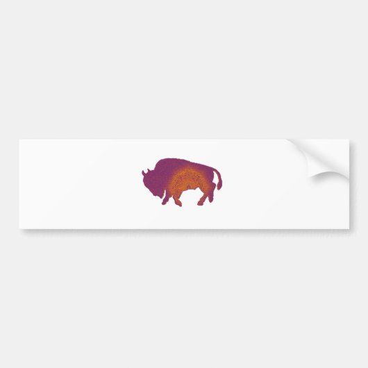 Autocollant De Voiture Pourpre de Buffalo (Devant)