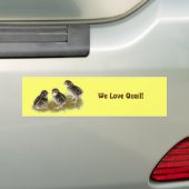 Autocollant De Voiture Poussins de caille Coturnix (En voiture)