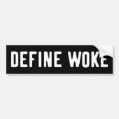 Autocollant De Voiture Pouvez-Vous Définir Woke (Devant)