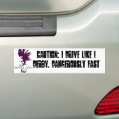 Autocollant De Voiture Précaution : Je conduis comme I Derby. (En voiture)