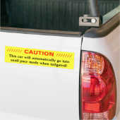 Autocollant De Voiture PRÉCAUTION - pas d'escargot (Sur camion)