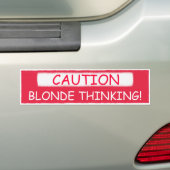Autocollant De Voiture PRÉCAUTION, PENSÉE BLONDE ! adhésifs pour (En voiture)