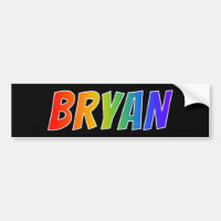Prénom "BRYAN" : Fun Rainbow Coloring