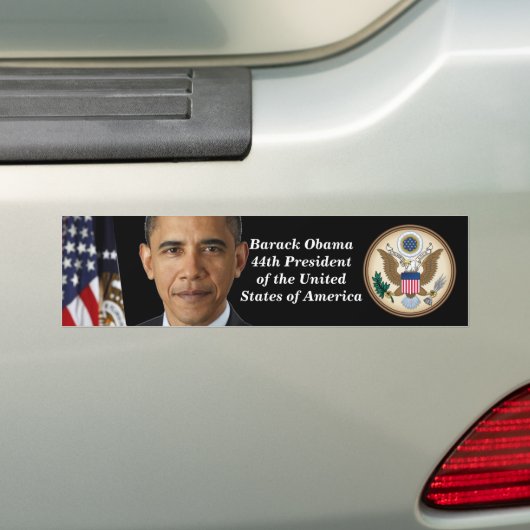Autocollant De Voiture Pres. Portrait d'Obama, adhésif pour pare-chocs (En voiture)