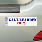 Autocollant De Voiture Président 2012 de Galt/Rearden (En voiture)