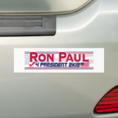 Autocollant De Voiture Président 2012 de Ron Paul (En voiture)