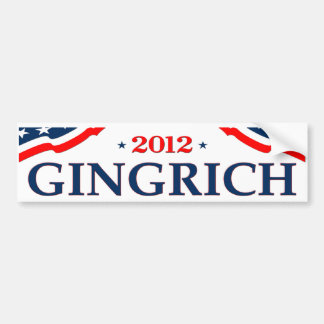 Autocollant De Voiture Président 2012 (v105) de Gingrich