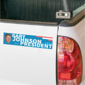 Autocollant De Voiture Président 2016 de libertaire de Gary Johnson (Sur camion)