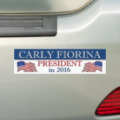 Autocollant De Voiture Président Carly Fiorina en 2016 (En voiture)