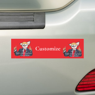 Autocollant De Voiture Président criminel Thunder_Cove
