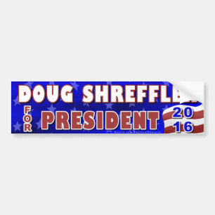 Autocollant De Voiture Président de Doug Shreffler élection 2016