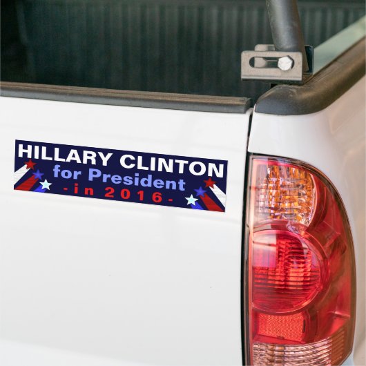 Autocollant De Voiture Président de Hillary Clinton élection 2016 (Sur camion)