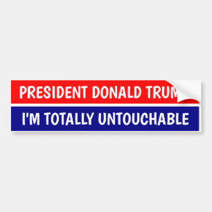 AUTOCOLLANT DE VOITURE PRÉSIDENT DONALD TRUMP TOTALEMENT INACCESSIBLE