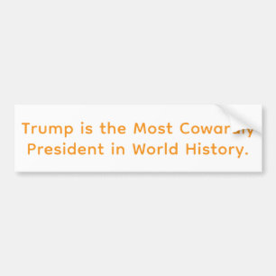 Autocollant De Voiture Président Lâche Trump Hankamer Artjunkhaus Bande D