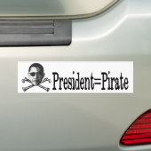 Autocollant De Voiture President=Pirate (En voiture)
