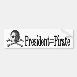 Autocollant De Voiture President=Pirate