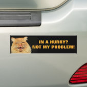 Autocollant De Voiture Pressé ? Non mon chat Meme de problème (En voiture)