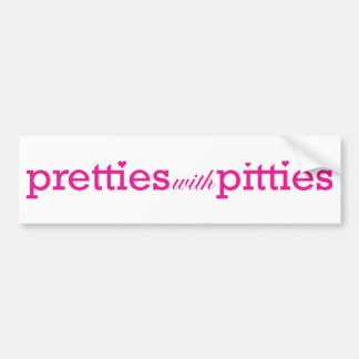 Autocollant De Voiture Pretties avec Pitties