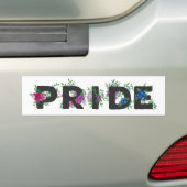 Autocollant De Voiture Pretty Bi Pride Floral (En voiture)