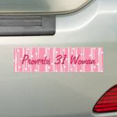 Autocollant De Voiture Pretty Pink Proverbs 31 Woman (En voiture)
