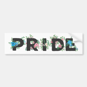 Autocollant De Voiture Pretty Trans Pride Floral