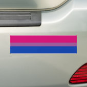 Autocollant De Voiture Pride bisexuelle (Bi Drapeau) (En voiture)