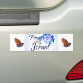 Autocollant De Voiture Priez pour Israël_ (En voiture)