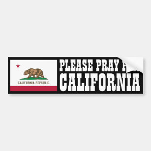 Autocollant De Voiture Priez pour la Californie