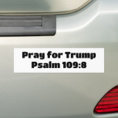 Autocollant De Voiture Priez pour le psaume Trump 109:8 (En voiture)