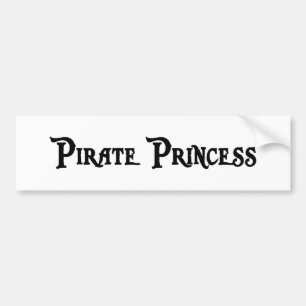 Autocollant De Voiture Princesse adhésif pour pare-chocs de pirate