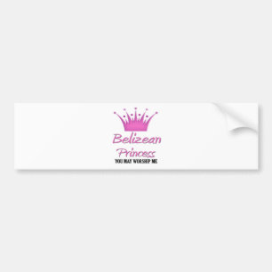 Autocollant De Voiture Princesse bélizéenne