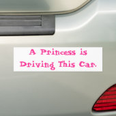 Autocollant De Voiture Princesse Driving (En voiture)