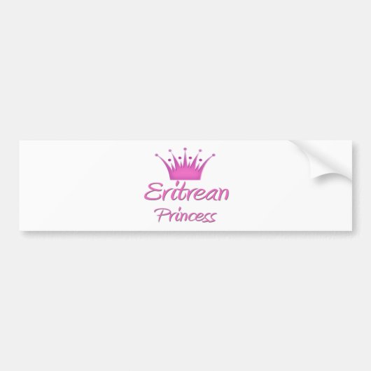 Autocollant De Voiture Princesse érythréenne (Devant)