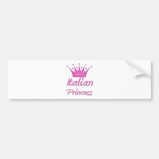Autocollant De Voiture Princesse italienne (Devant)