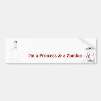 Autocollant De Voiture Princesse le zombi le deuxième