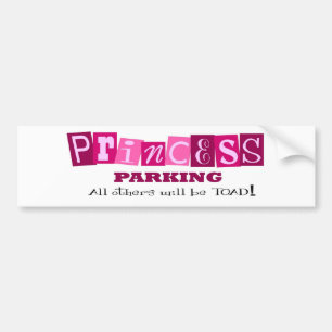 Autocollant De Voiture Princesse Parking