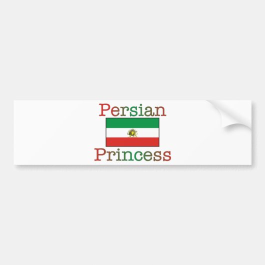 Autocollant De Voiture Princesse persane Flag (Devant)