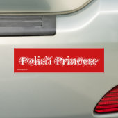 Autocollant De Voiture Princesse polonaise (En voiture)