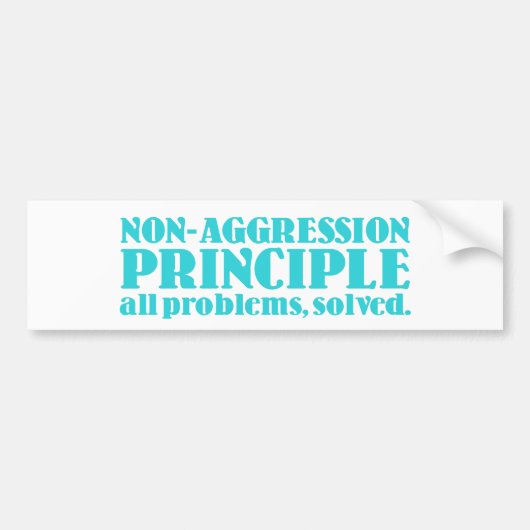 Autocollant De Voiture Principe de non-aggression (Devant)