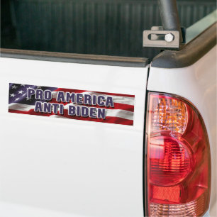 Autocollant De Voiture Pro America Anti Biden