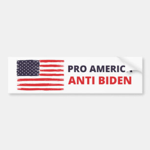 Autocollant De Voiture Pro America Anti Biden