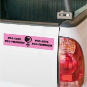 Autocollant De Voiture Pro Cats Pro Feminisme (Sur camion)