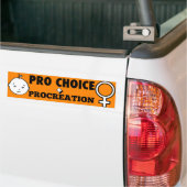 Autocollant De Voiture Pro choix + Adhésif pour pare-chocs de procréation (Sur camion)