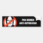 Autocollant De Voiture Pro-Femmes Anti-Républicaines (Devant)