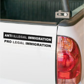 Autocollant De Voiture Pro immigration JURIDIQUE (Sur camion)