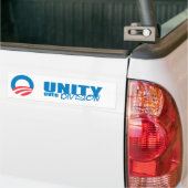 Autocollant De Voiture Pro-Obama - UNITÉ AU-DESSUS de DIVISION (Sur camion)
